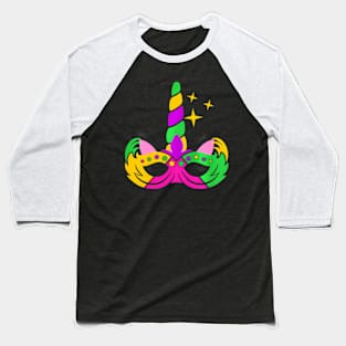 Kids Girls Mardi Gras Unicorn For Baby Baseball T-Shirt